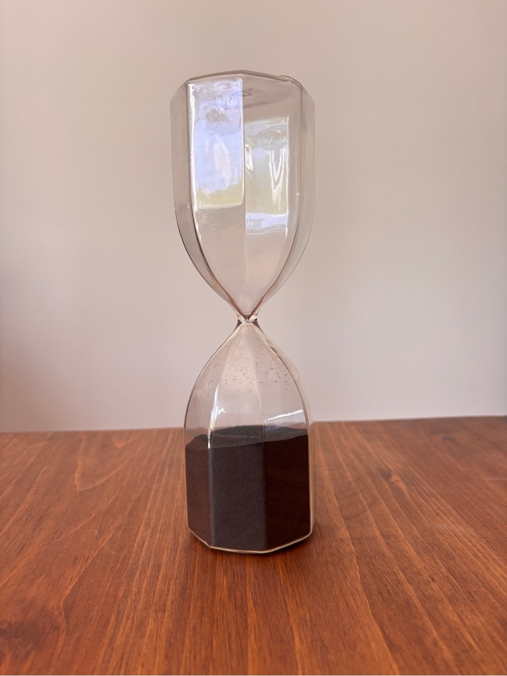 Minimalist Black Sand Hourglass Decorative Timer